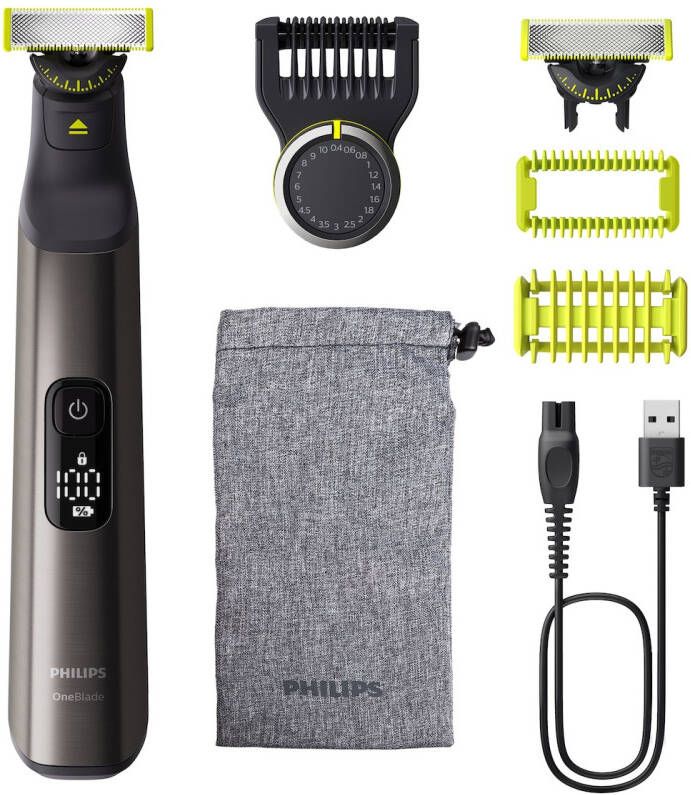 Philips QP6552 15 OneBlade Pro 360 Baardtrimmer Grijs