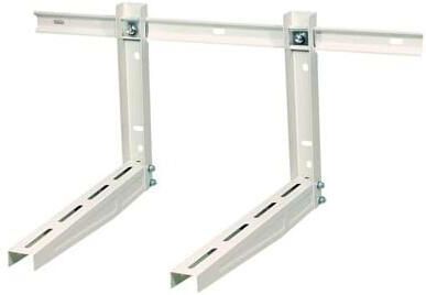 Qlima Metalen muurbeugel met coating Klimaat accessoire Wit