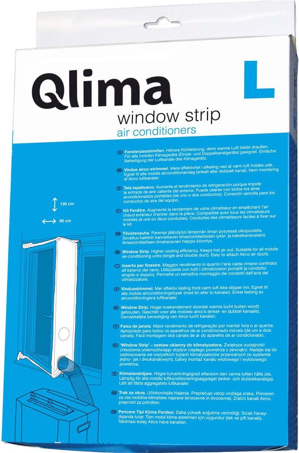 Qlima Window fitting KIT Large Klimaat accessoire Wit