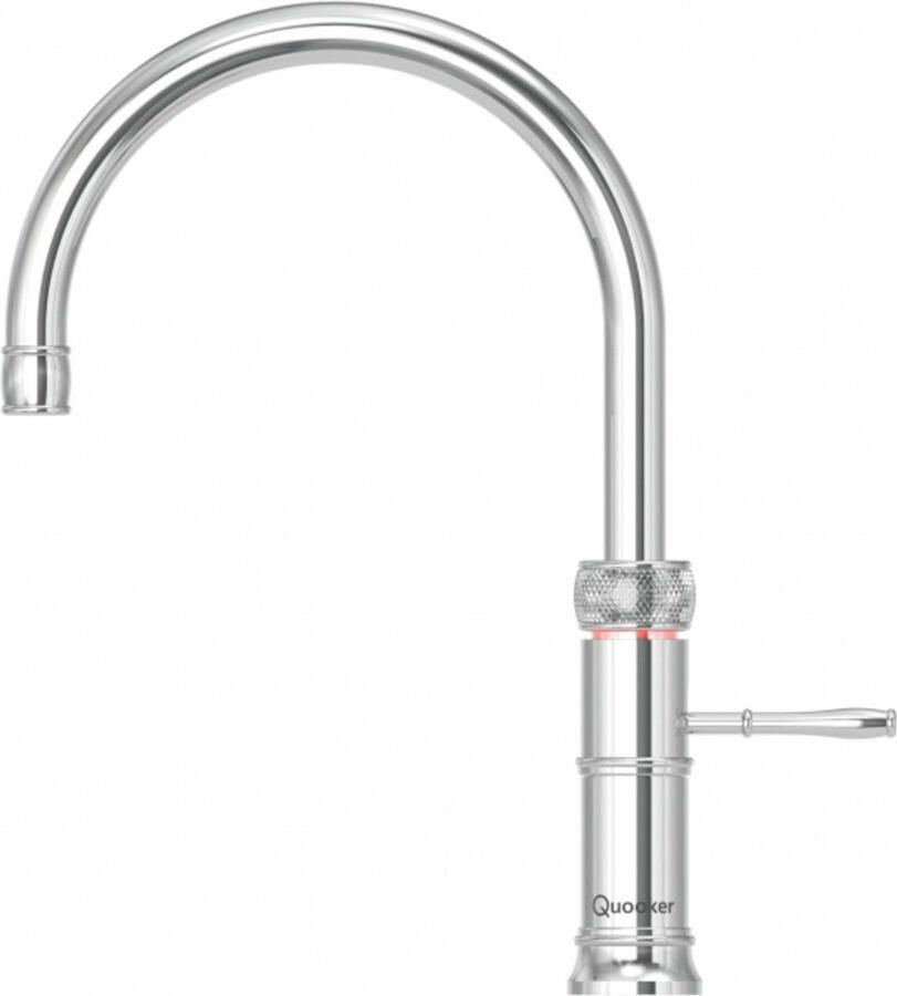 Quooker Classic Fusion Round losse kokend waterkraan zonder boiler chroom