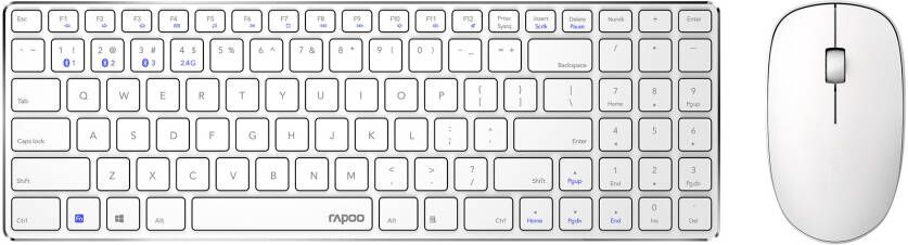 Rapoo 9300M Toetsenbord Wit