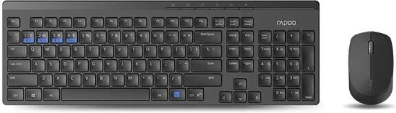 Rapoo Draadloze set Toetsenbord Muis op 2 4 gHz en Bluetooth 8100M
