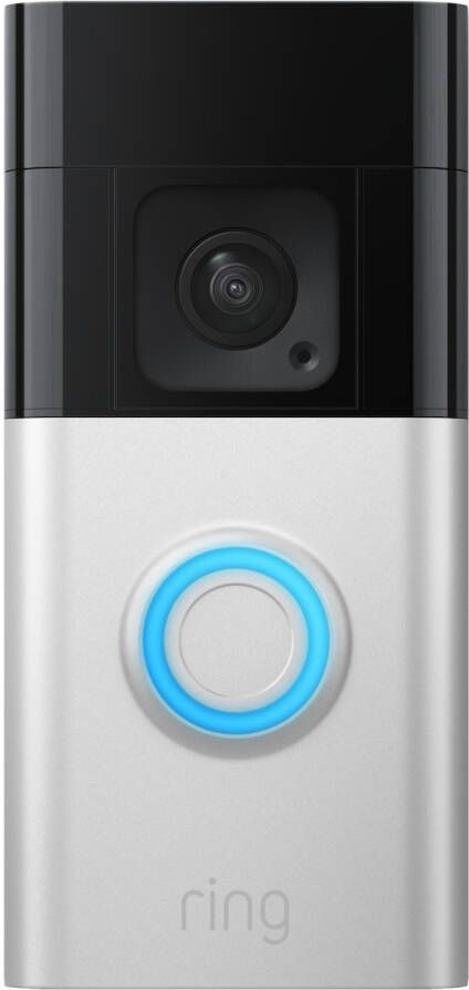 Ring Video Deurbel Doorbell Plus Op Batterij 1536p Hd-video Zilver