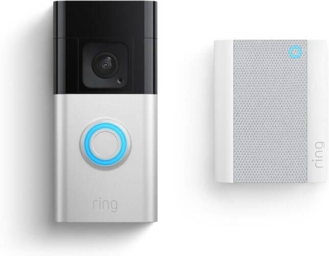 Ring Battery Doorbell Plus+Chime Slimme deurbel Zwart