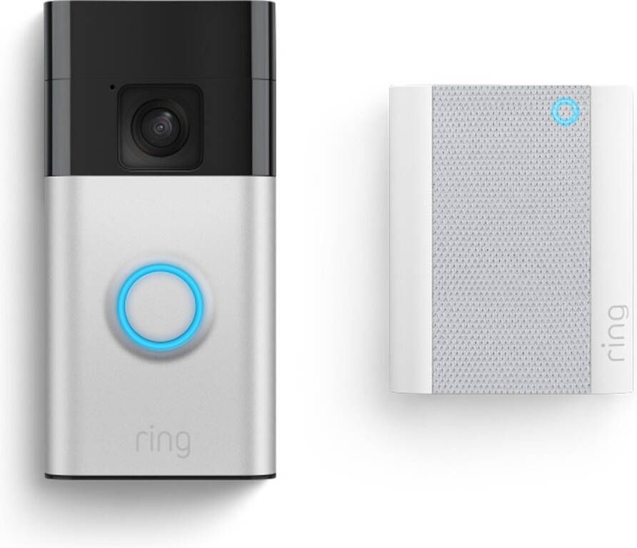 Ring Battery Video Doorbell + Chime Slimme deurbel Grijs