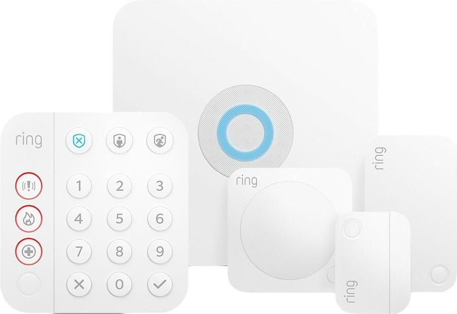Ring Alarmsysteem met 1 magneetcontact en 1 bewegingssensor