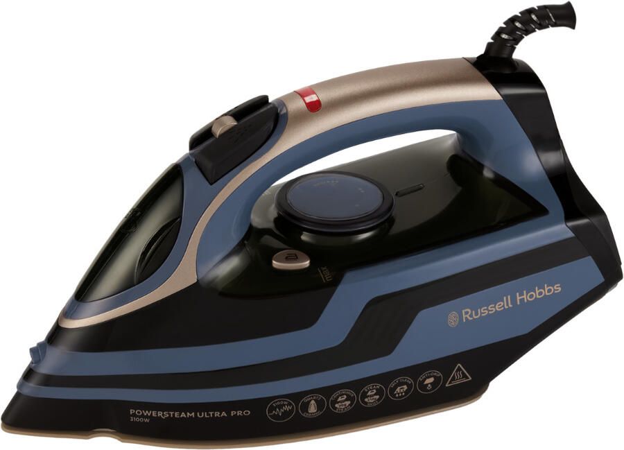 Russell Hobbs Powersteam Ultra Pro Iron Kleding stomer Zwart