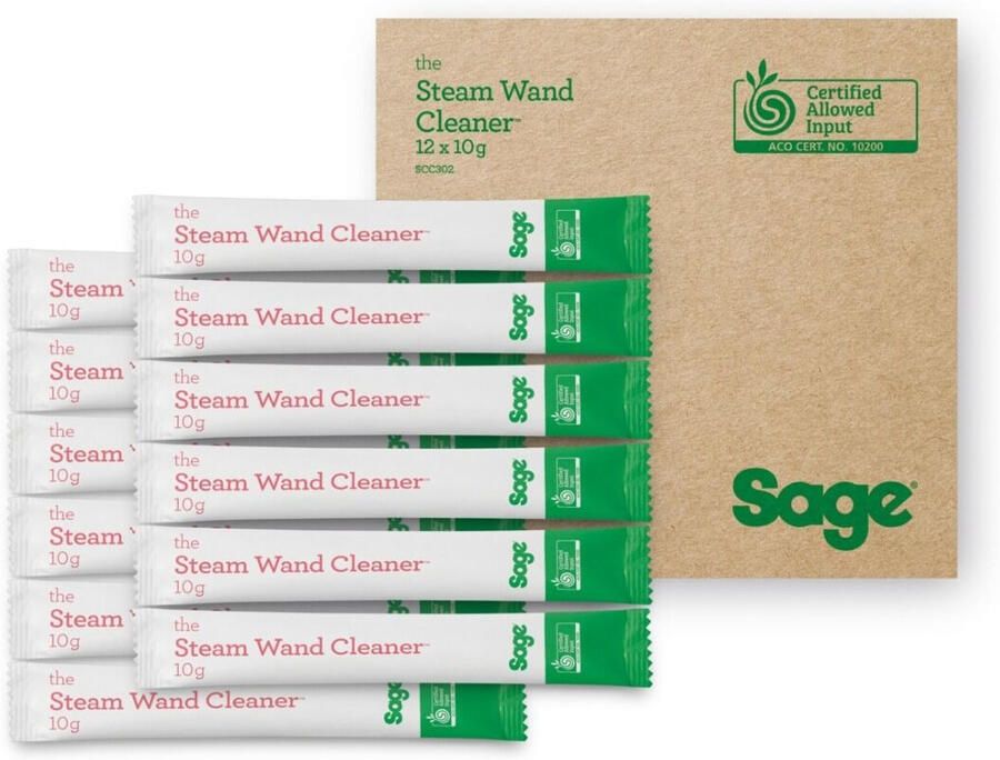 Sage Organic Stoompijp-reiniger SCC302NEU0ZEU1 12-pack Koffie accessoire