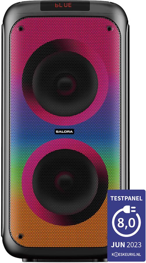 Salora PartySpeaker M1 Draadloze stereoluidspreker Zwart 22 W