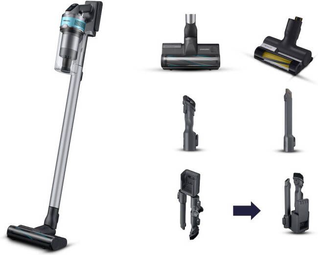 Samsung Jet 75E Turbo VS20B75AGR1 WA Steelstofzuiger zonder zak Groen