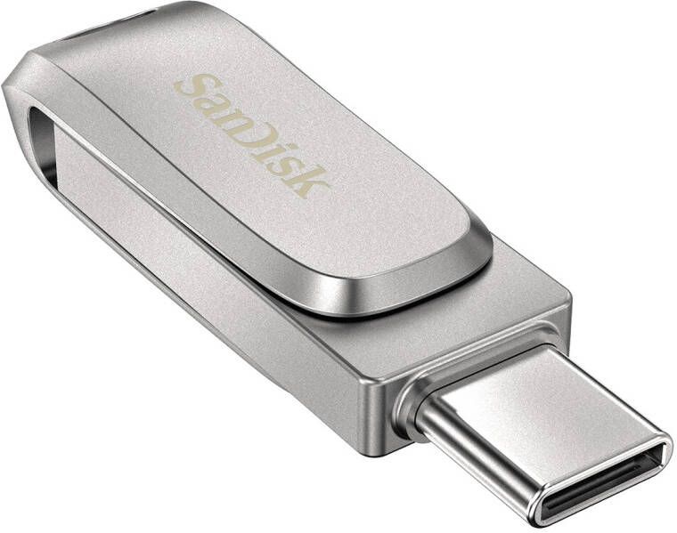 SanDisk Dual Drive Ultra 3.1 Luxe 32GB (USB-C) USB-sticks Zilver