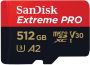 SanDisk MicroSDXC Extreme PRO 512GB 200 140 mb s A2 V30 SDA Rescue Pro DL 2 Micro SD-kaart Zwart - Thumbnail 2