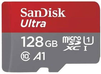 SanDisk MicroSDXC Ultra 128GB Class 10 140MB s +SD-Adapter voor Chromebooks Micro SD-kaart