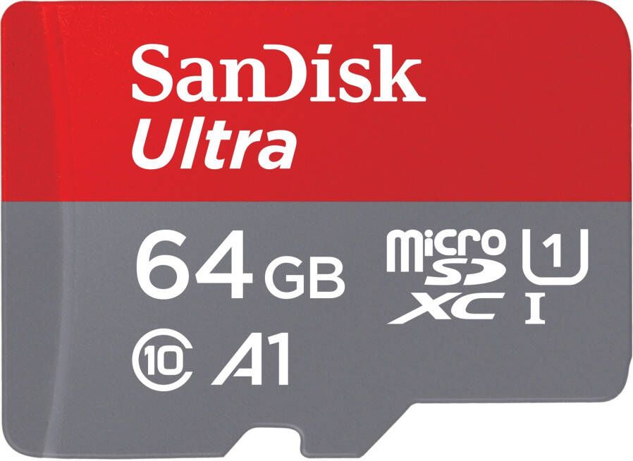 SanDisk MicroSDXC Ultra Photo 64GB 140mb s C10 SDA UHS-I Micro SD-kaart Grijs