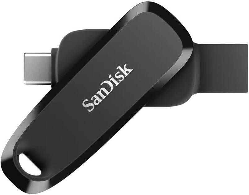 SanDisk Phone Drive 128GB USB-C USB-A 3.2 Gen 1 100MB s Telefonie accessoire Zwart