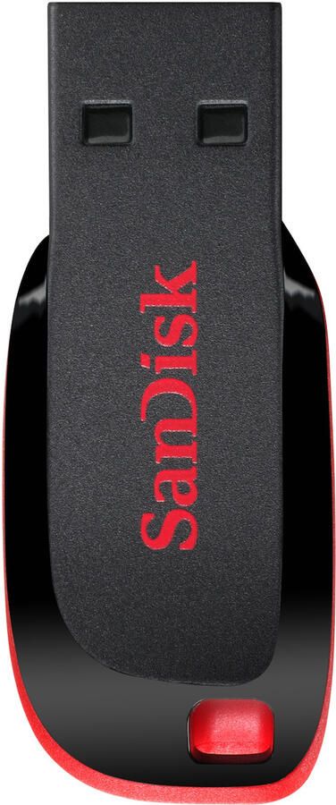 SanDisk Cruzer Blade 128GB USB-sticks Zwart