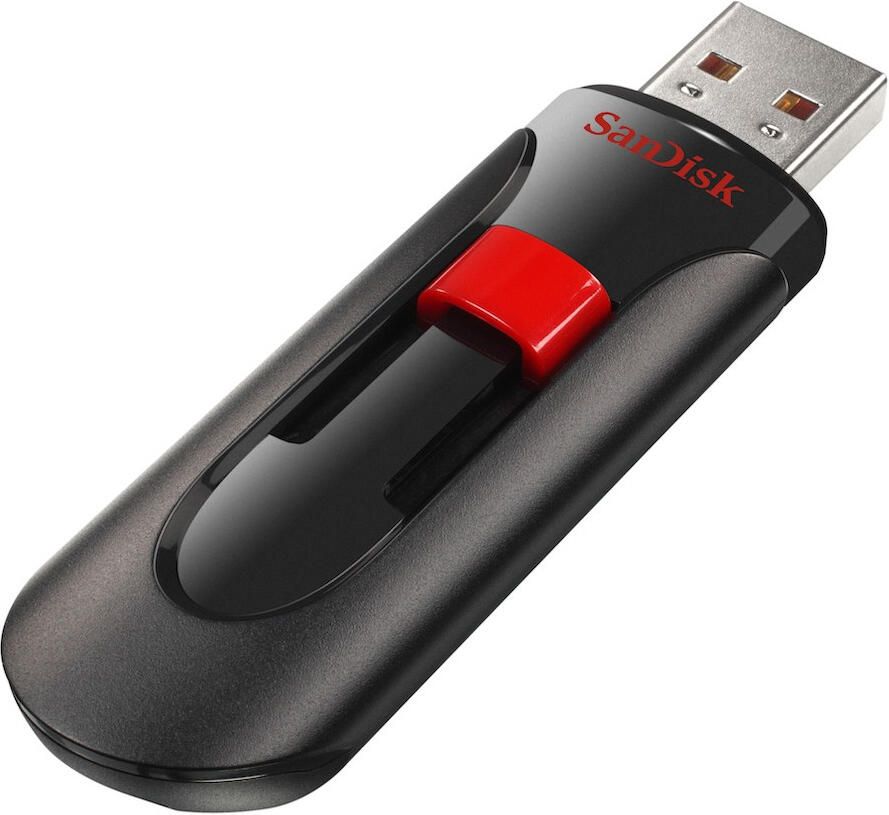 SanDisk Cruzer Glide 32GB USB-sticks Zwart