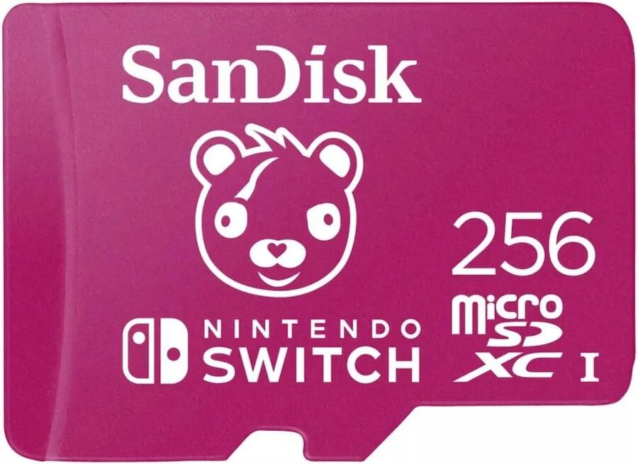 SanDisk MicroSDXC Extreme Gaming 256GB Nintendo licensed Fortnite Cuddle team Micro SD-kaart
