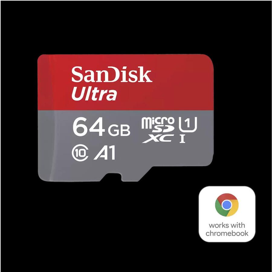 SanDisk MicroSDXC Ultra 256GB voor Chromebooks Micro SD-kaart Grijs