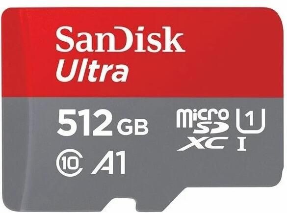 SanDisk microSDXC Ultra 512GB Class 10 140MB s SD-Adapter | Geheugenkaarten | 0619659200466
