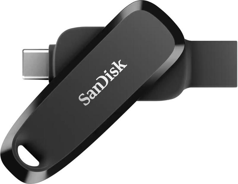 SanDisk Phone Drive 128GB USB-C USB-A 3.2 Gen 1 100MB s Telefonie accessoire Zwart