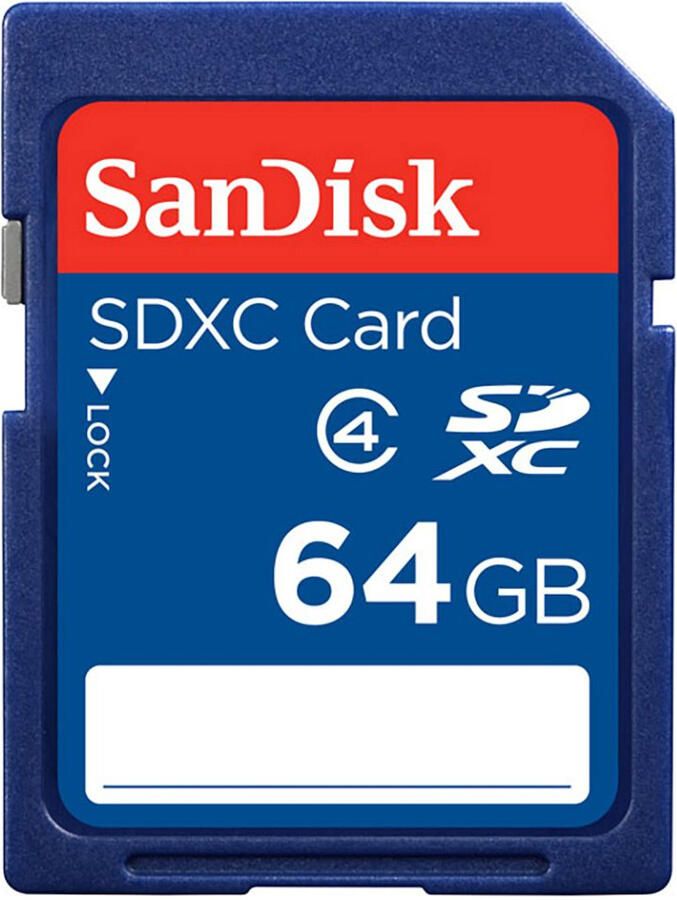 SanDisk SDXC 64.0GB SD-Kaart Blauw