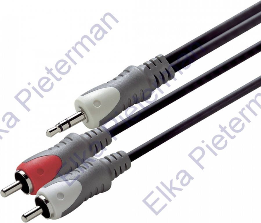 Scanpart audio kabel 3.5mm jack 2xRCA 1 5m Mini jack kabel
