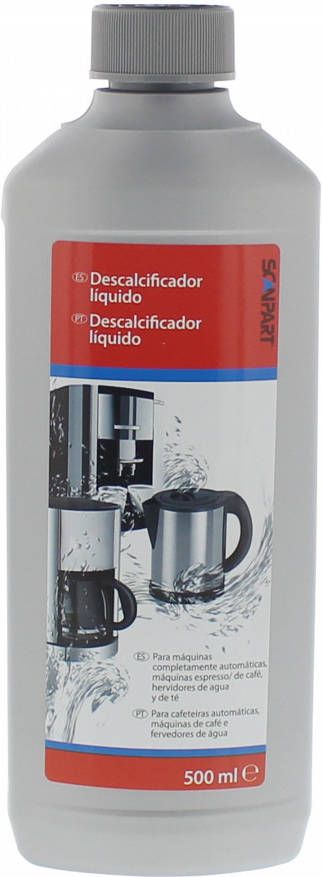 Scanpart vloeibare ontkalker voor koffiemachine 500 ml Koffiemachineontkalker Geschikt voor Bosch Braun DeLonghi Gaggia Jura Krups Magimix Melitta Miele Moccamaster Philips Sage Severin Siemens Smeg Universeel