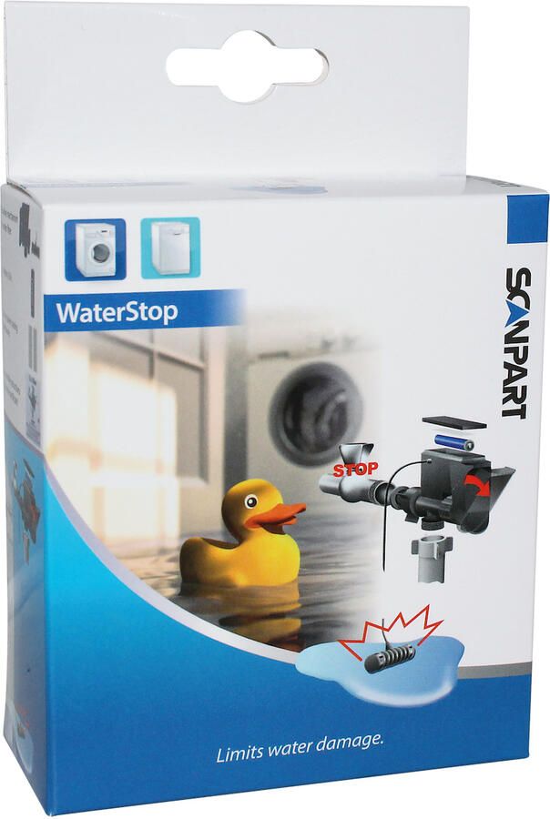 Scanpart elektronisch waterslot met sensor Wasmachine accessoire Zwart