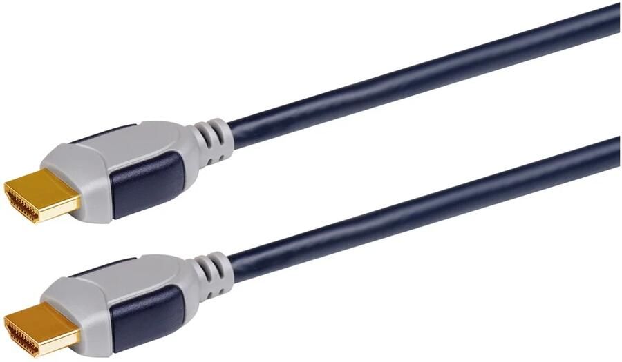 Scanpart High Speed HDMI kabel met Ethernet 2.0m HDMI kabel Zwart