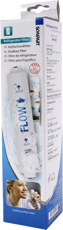 Scanpart koelkast waterfilter extern HAFEX DA29-10105 voor o.a. LG Samsung Koelkast accessoire