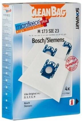 Scanpart CleanBag Bosch Siemens D E F G H Stofzak Wit