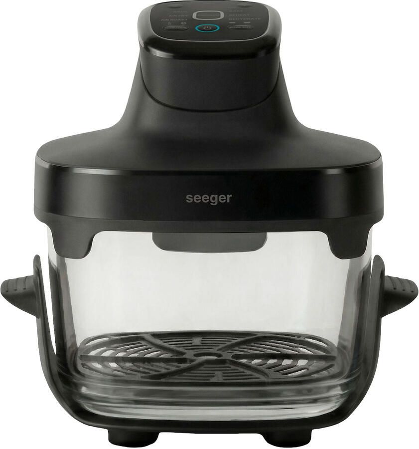 Seeger SGR1050BK Glass Air Fryer Zwart