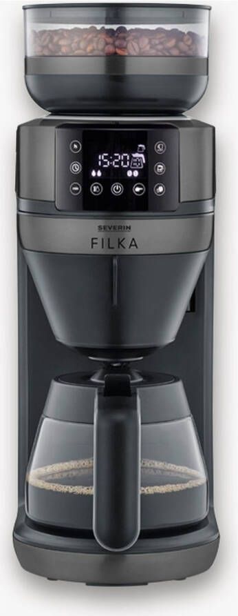 Severin Filterkoffievolautomaat FILKA Dark Inox