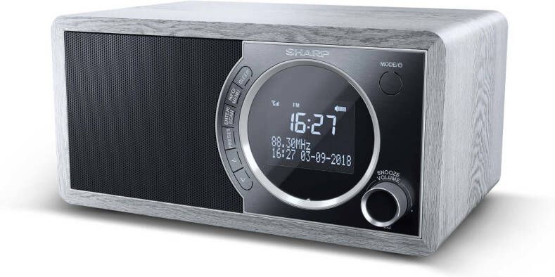 Sharp DR-450GR DAB FM radio met BT grijs