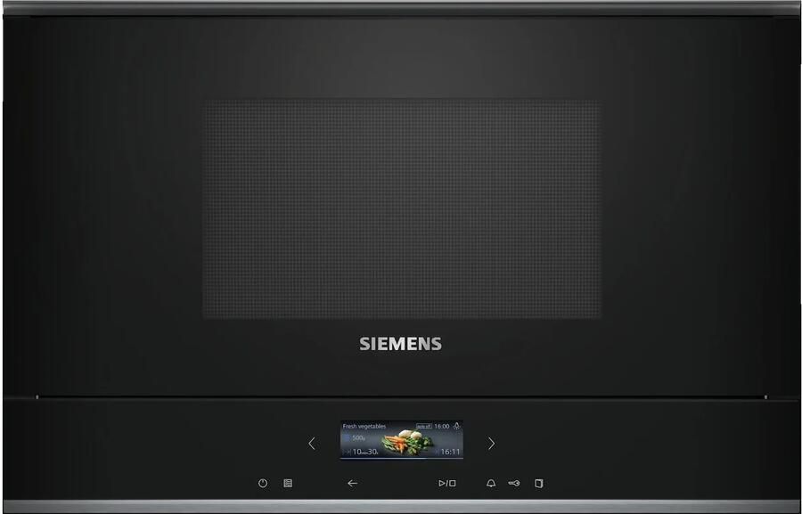 Siemens iQ700 BF722L1B1 Ingebouwd Solo-magnetron 21 l 900 W Touch Zwart - Foto 2