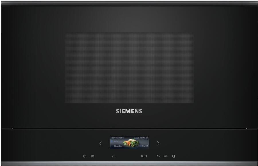 Siemens BF722R1B1 Inbouw solo magnetron Zwart - Foto 2
