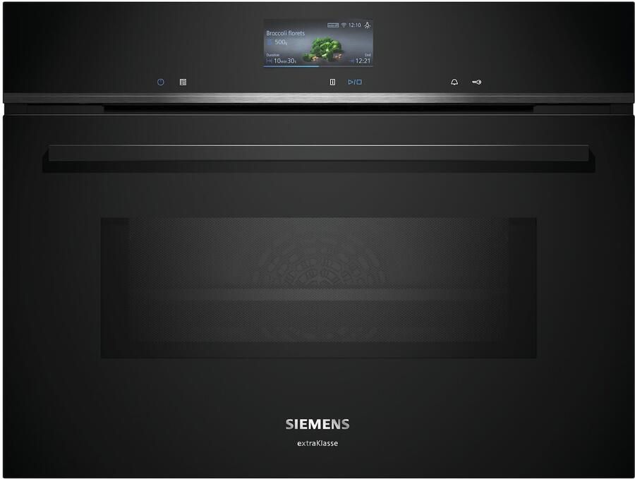 Siemens CM776GMB1F iQ700 extraKlasse Compacte Oven met Magnetron 60 x 45 cm Zwart