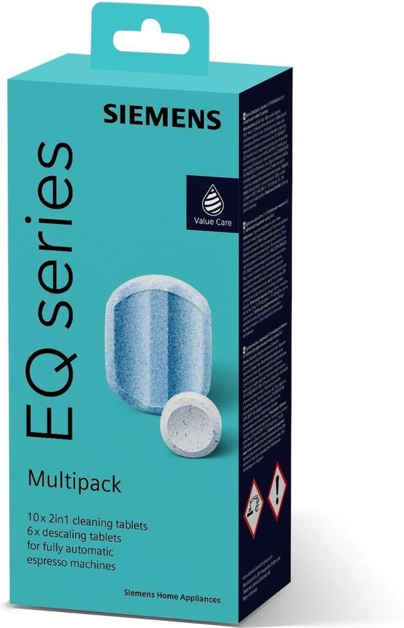 Siemens TZ 80003A multipack reiniger & ontkalker 10 reinigingstabletten 6 ontkalktabletten