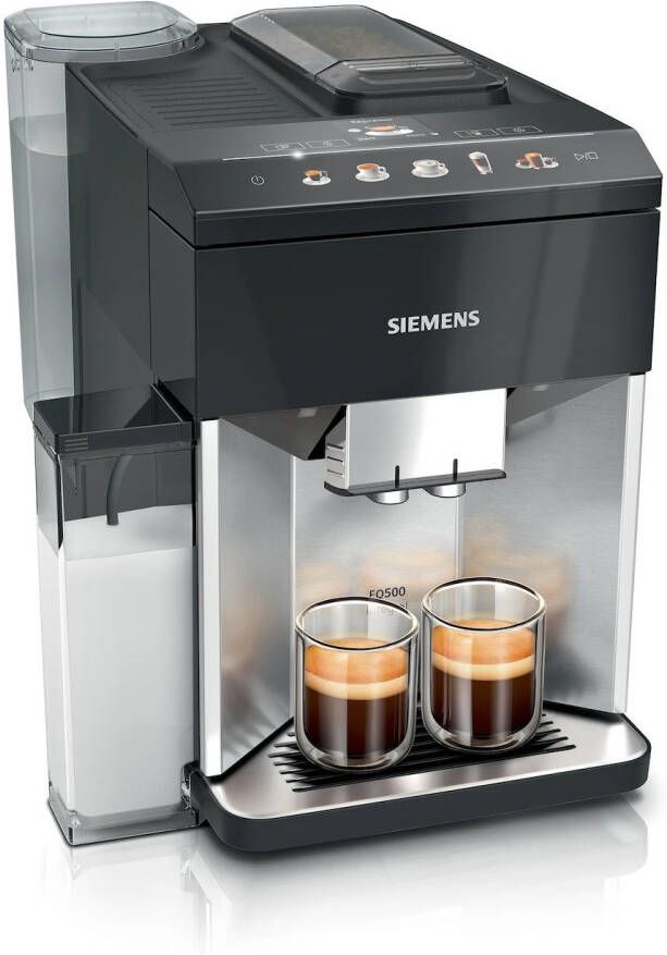 Siemens TQ515R03 EQ500 Volautomatische Koffiemachine RVS Piano Zwart