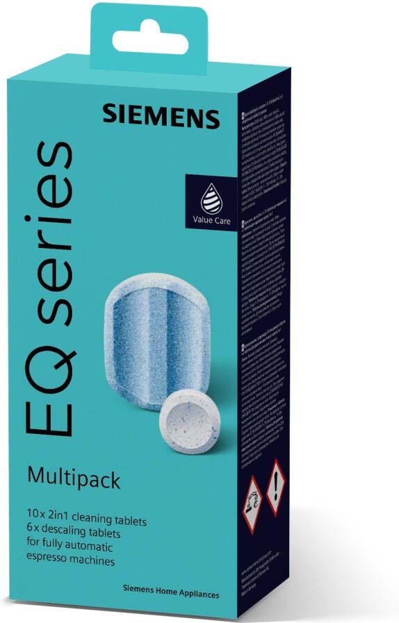 Siemens TZ 80003A multipack reiniger & ontkalker 10 reinigingstabletten 6 ontkalktabletten