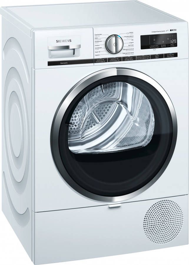 Siemens iQ700 WT48XM40FG wasdroger Vrijstaand Voorbelading Wit 9 kg A+++