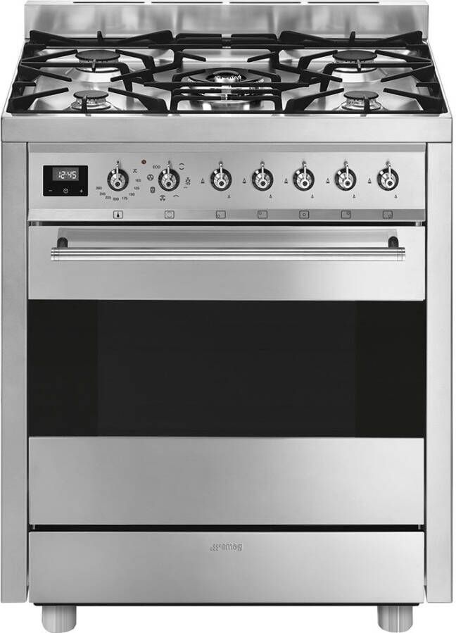 Smeg C7GMXNLK9 Gasfornuis 70 cm RVS