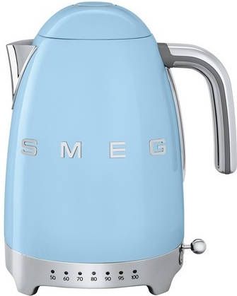 Smeg Variabele Waterkoker 7 temperatuurstanden pastelblauw 1.7 liter KLF04PBEU