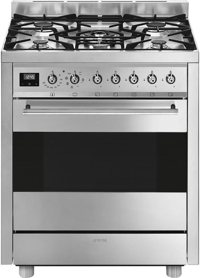 Smeg C7GMXNLK9 Classici Esthetisch Fornuis met Gaskookplaat 70 x 60 cm