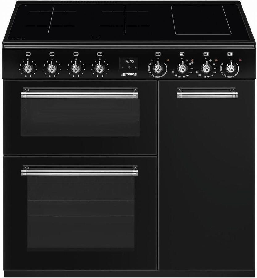 Smeg CX93IMBL Classici Esthetisch Fornuis met Inductiekookplaat