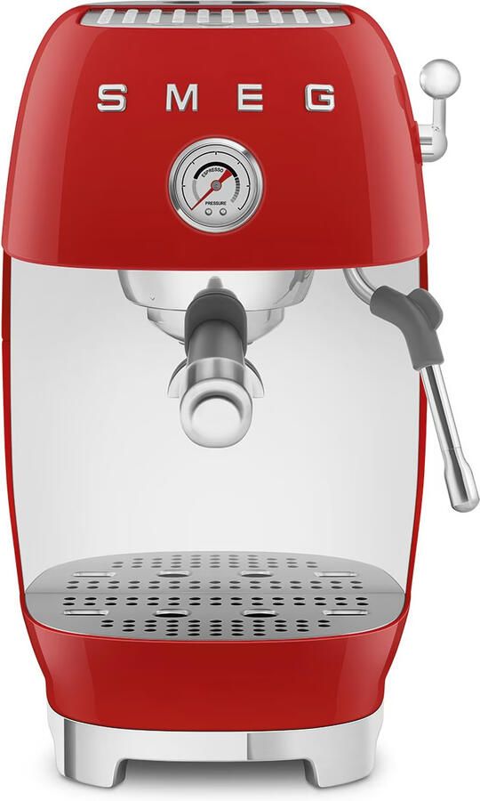 Smeg ECF03RDEU 50's Style Handmatige Espressomachine Rood