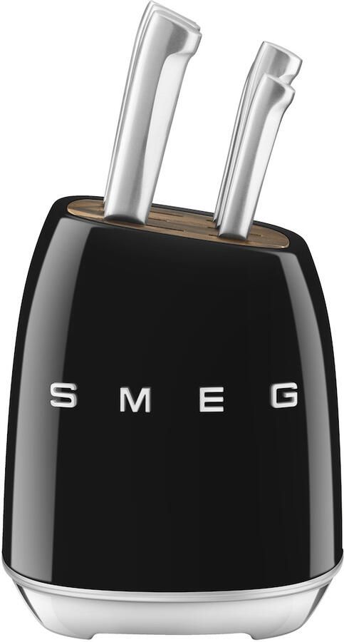 Smeg Messenblok Zwart KBSF02BL | Keukenmessen | 8017709344191