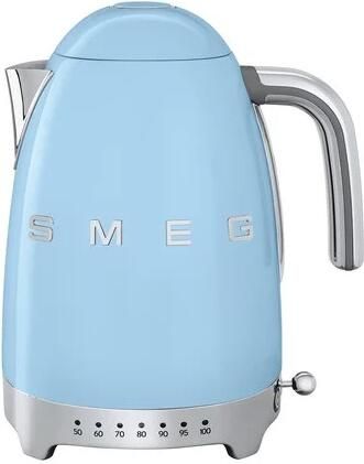 Smeg Variabele Waterkoker 7 temperatuurstanden pastelblauw 1.7 liter KLF04PBEU