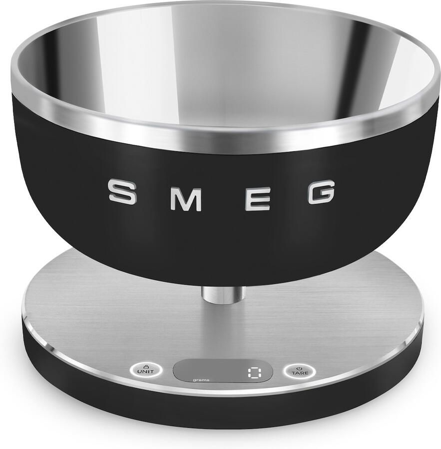 Smeg Keukenweegschaal Zwart Mat | Keukenweegschalen | 8017709338220